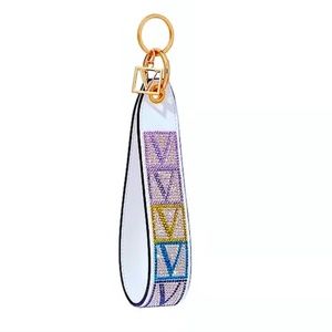 SOLD-Victoria's Secret Sparkly "V" Signature Wristlet Keychain